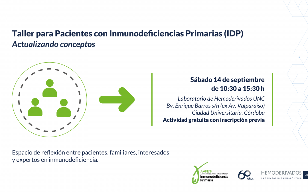 Taller para Pacientes con Inmunodeficiencias Primarias